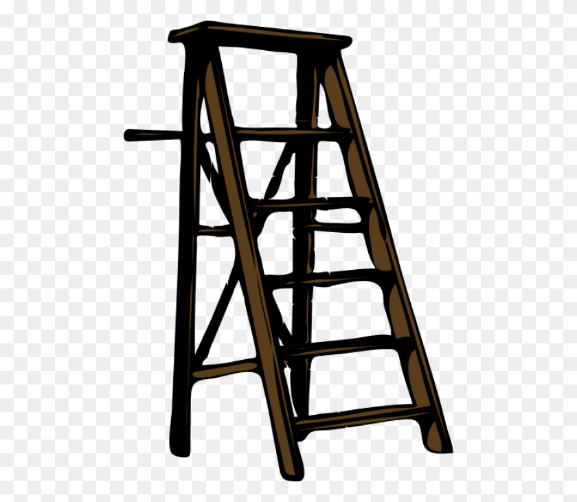 480x671 Free Wood Ladder Illustration Images Ladder Clipart, Architecture, Building, Handrail HD PNG Download