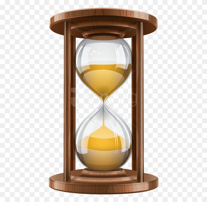 447x760 Png Деревянные Песочные Часы Прозрачные Старинные Песочные Часы, Лампа, Стекло Hd Png