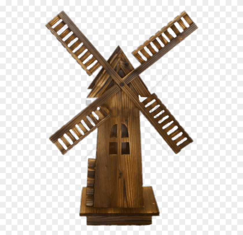 534x755 Free Wooden Windmill Image With Transparent Wind Mill Wooden, Cross, Symbol, Cable HD PNG Download