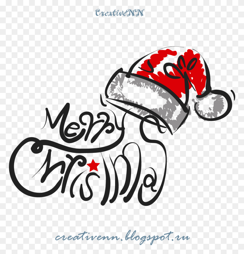 1106x1157 Free Word Art Merry Christmas 82273 Happy New Year Word Design, Text, Hand, Poster HD PNG Download