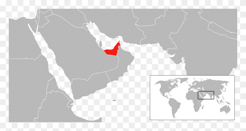 2000x1000 Бесплатная Карта Мира Объединенных Арабских Эмиратов Zjednoczone Emiraty Arabskie Mapa, Map, Diagram, Atlas Hd Png Download