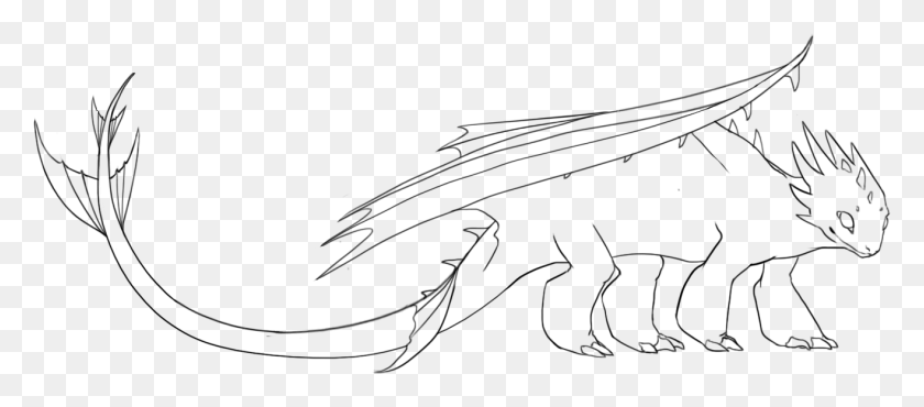 1316x524 Free Wraith Dragon Base Lineart By Slowleopard Line Art, Серый, Мир Варкрафта Png Скачать