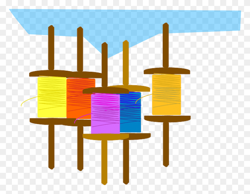 850x645 Free Yarn String Cord Line Colors Kites Clip Art, Lighting, Building HD PNG Download