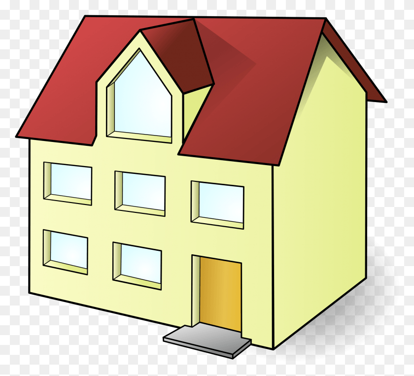 1994x1798 Free Yellow House Clipart Clipart And Vector Image Non Living Things Clipart, Housing, Building, Mailbox HD PNG Download