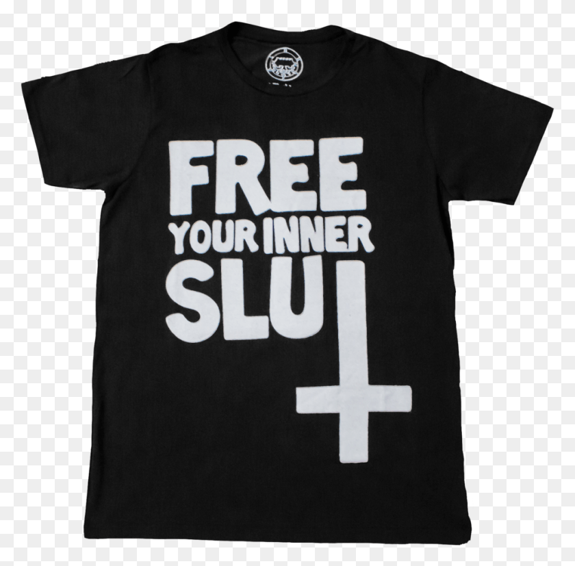 953x938 Free Your Inner Slut T Shirt Occult Satanic Belial, Clothing, Apparel, T-Shirt Descargar Hd Png
