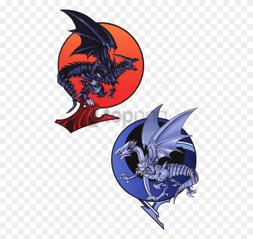 480x735 Free Yugioh Red Eyes And Blue Eyes Image With Blue Eyes And Red Eyes, Dragon, Helmet, Clothing HD PNG Download