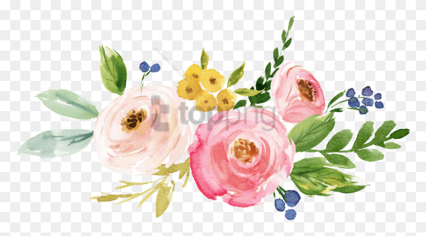 851x445 Descargar Gratis Zazzle Novia Acuarela Floral Tote Bag Flores Baby Shower Invitaciones, Planta, Rosa, Flor Hd Png