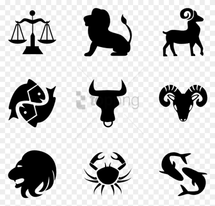 850x812 Free Zodiac 96 Icons Astrology Icon, Stencil, Person HD PNG Download