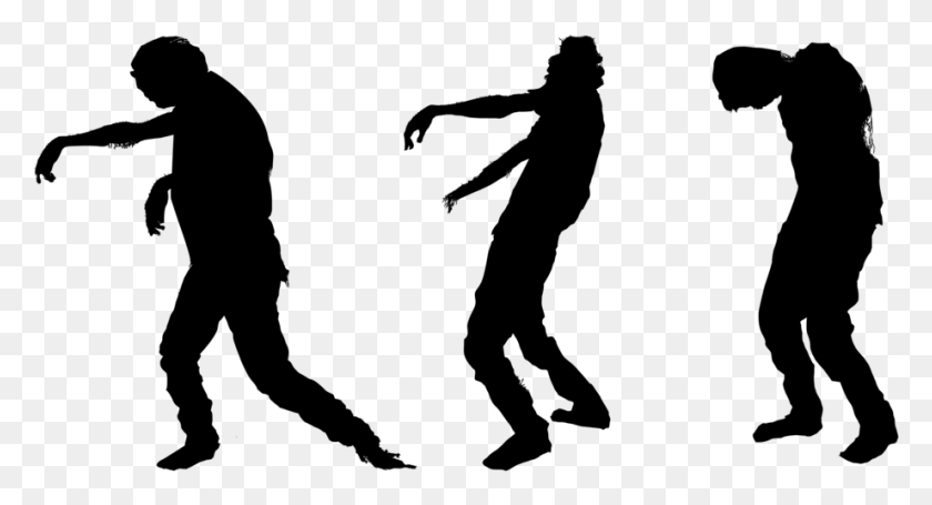 921x467 Free Zombie Clipart Photo Images Walking Dead Zombie Silhouette, Gray, World Of Warcraft HD PNG Download