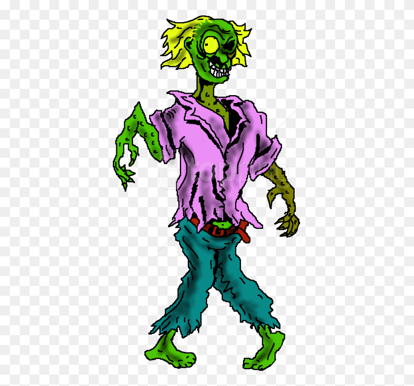 383x723 Free Zombie Halloween Image Images Transparent Transparent Background Zombie Art Clip Transparent, Graphics, Purple HD PNG Download