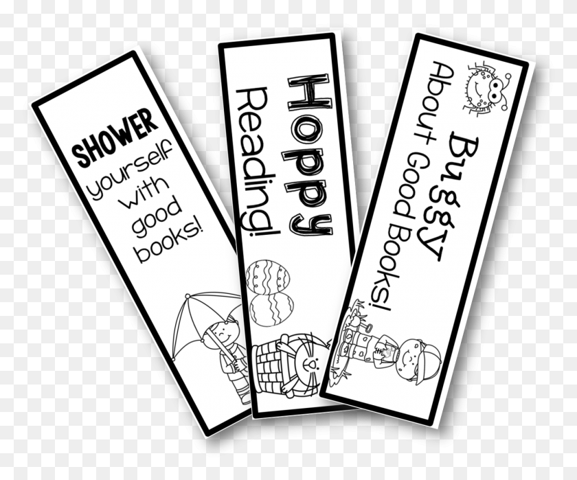 1352x1108 Freebie Bookmarks And A Bookmark Drawing, Text, Paper, Label HD PNG Download