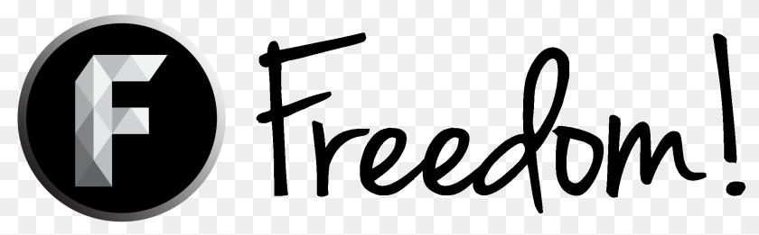 2189x681 Freedom, Text Clipart PNG