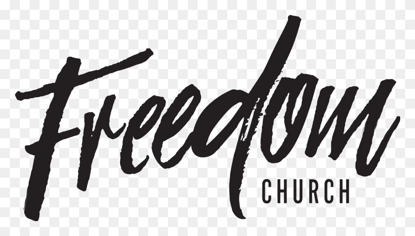 1732x930 Freedom Freedom Church Logo, Text, Handwriting, Calligraphy HD PNG Download