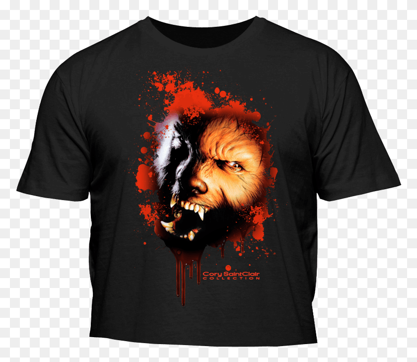 778x669 Freehand Wolfman Black Active Shirt, Clothing, Apparel, T-shirt HD PNG Download