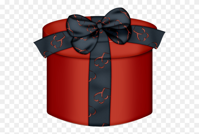 561x507 Freetoedit Box Red Redbox Black Blackbow Beautiful Black Gift Box Clipart, Gift HD PNG Download