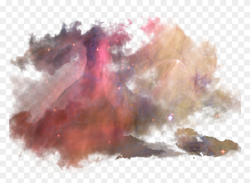 1124x801 Freetoedit Clipart Stars Galaxy Smokey With A Trans, Nebula, Outer Space, Astronomy HD PNG Download