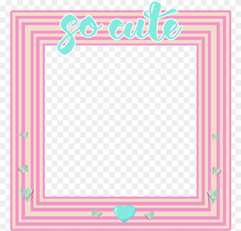 771x806 Freetoedit Cute Frame Stripes Striped Pink White Blue Richard Anuszkiewicz, Home Decor, Blackboard PNG