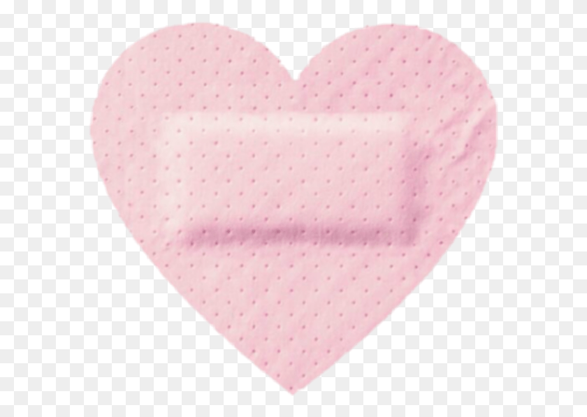 587x537 Freetoedit Cute Kawaii Pixel Pastel Heart Bandaid Heart, Подушка, Фиолетовый, Гриб Png Скачать