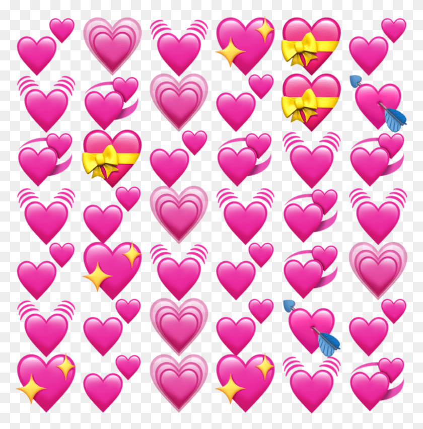 2155x2190 Emoji Apple Ios Iphone Heart Spre Heart Emoji Edits, Воздушный Шар, Шар, Фиолетовый Png Скачать