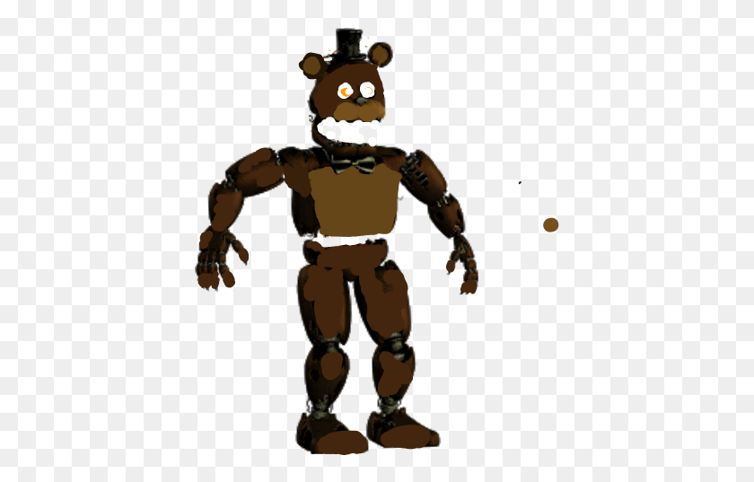 407x477 Freetoedit Fixed Nightmare Freddy Fnaf 4 Freddy, Robot, Person, Human HD PNG Download