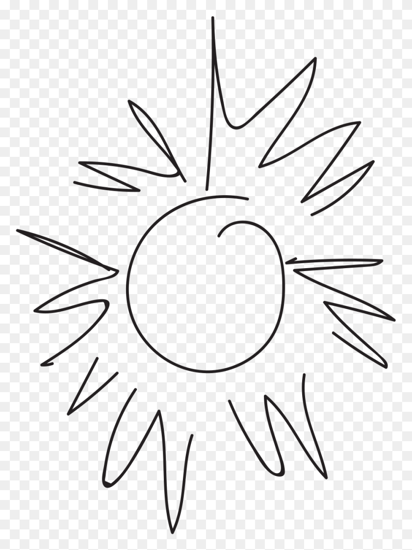 921x1255 Freetoedit Ftesticker Summer Sun Drawing Overlaysticker Circle, Лист, Растение, Графика Hd Png Скачать