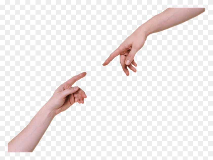 1024x754 Freetoedit Hands Point Pointing Fingers About To Touch, Hand, Person, Human HD PNG Download