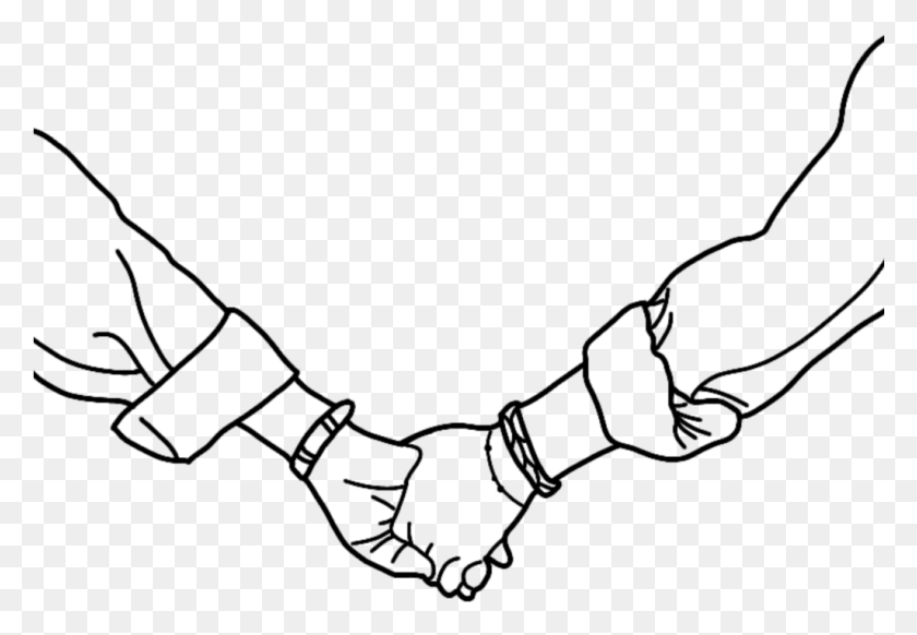 1025x687 Freetoedit Love Holdinghands Drawing Holding Hands Drawing, Gray, World Of Warcraft HD PNG Download