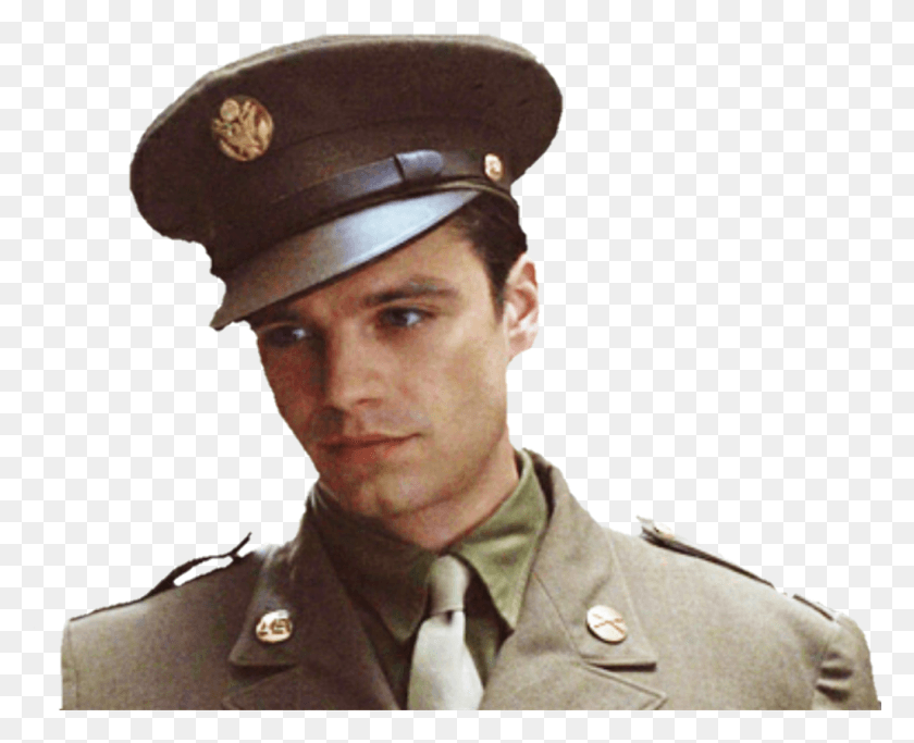 1025x819 Freetoedit Marvel Buckybarnes Wintersoldier Bucky Barnes In Captain America The First Avenger, Military Uniform, Military, Person HD PNG Download