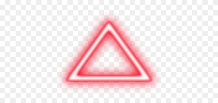 401x339 Freetoedit Neon Neoneffect Figura Triángulo Triangulo Triangulo Neon Rojo, Buzón, Buzón Hd Png