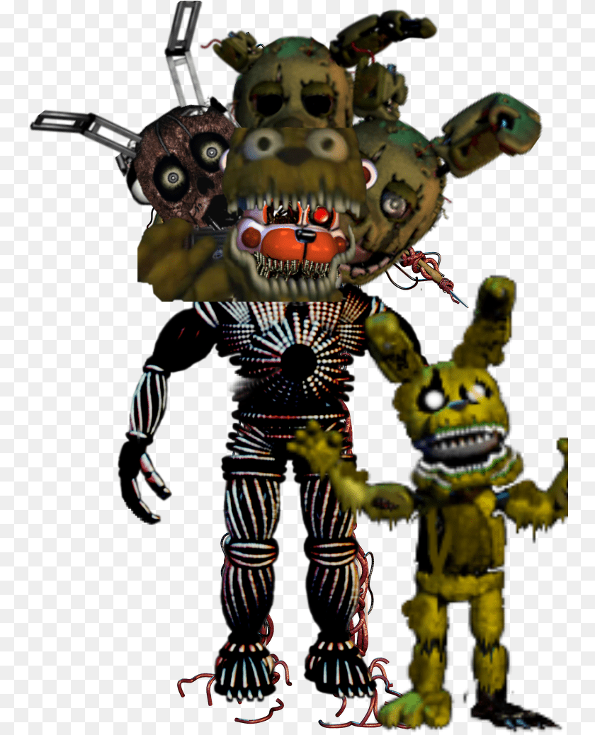 Freetoedit Springtrap Funtimefreddy Plushtrap, Robot, Animal, Dinosaur, Reptile Transparent PNG