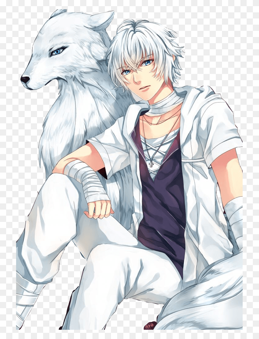 735x1040 Freetoedit Wolf Animeboy Anime Wolfboy Werewolf Anime Boys With Names, Person, Human HD PNG Download