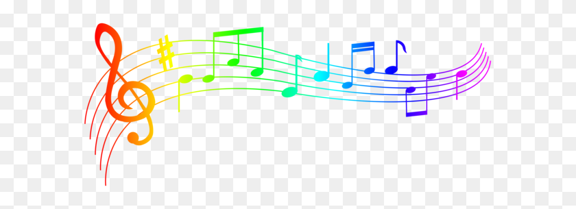 600x245 Freetoediteemput Music Note Colourful Music Notes, Light, Fort, Castle HD PNG Download