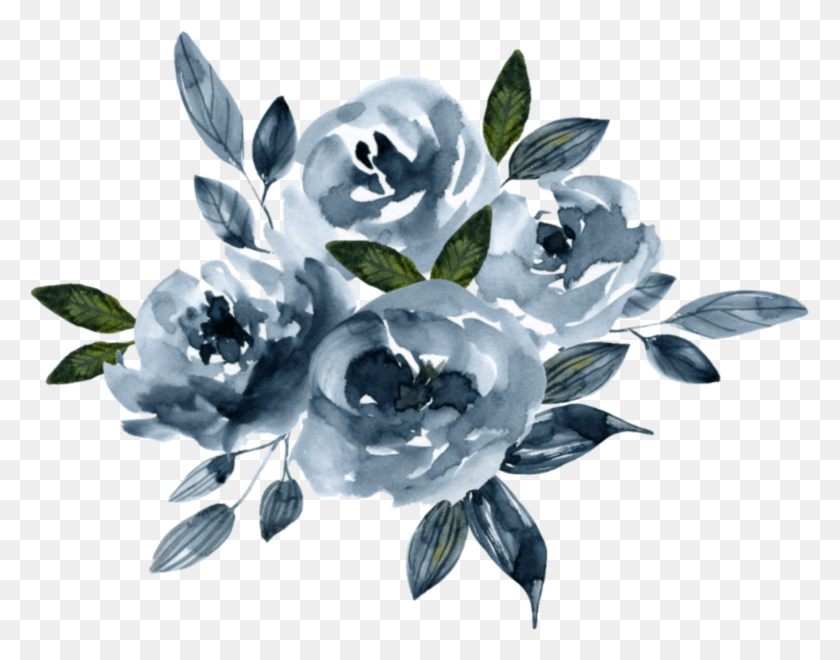 1864x1435 Freetoeditflowers Aesthetic Flower Blue Nature Water Color Flower Cluster, Plant, Blossom, Petal HD PNG Download