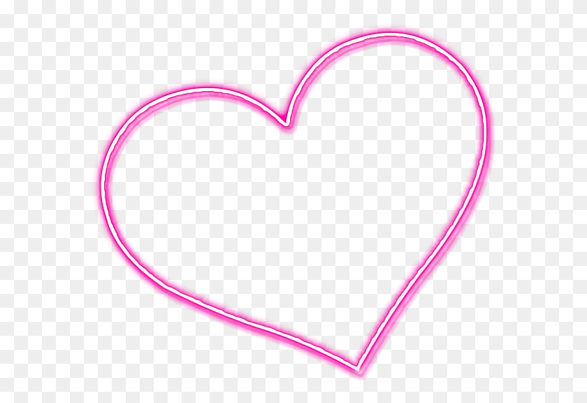 583x516 Freetoeditheart Neon Heartneonlights Corazon Remixit Heart Neon Lights Hd Png Descargar