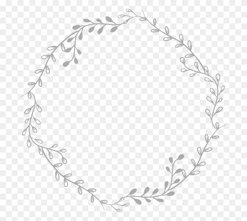 700x693 Freetoedittumblr Remixit Aesthetic Circle Remixit Transparent Background Wreath Clipart Black And White, Graphics, Stencil HD PNG Download