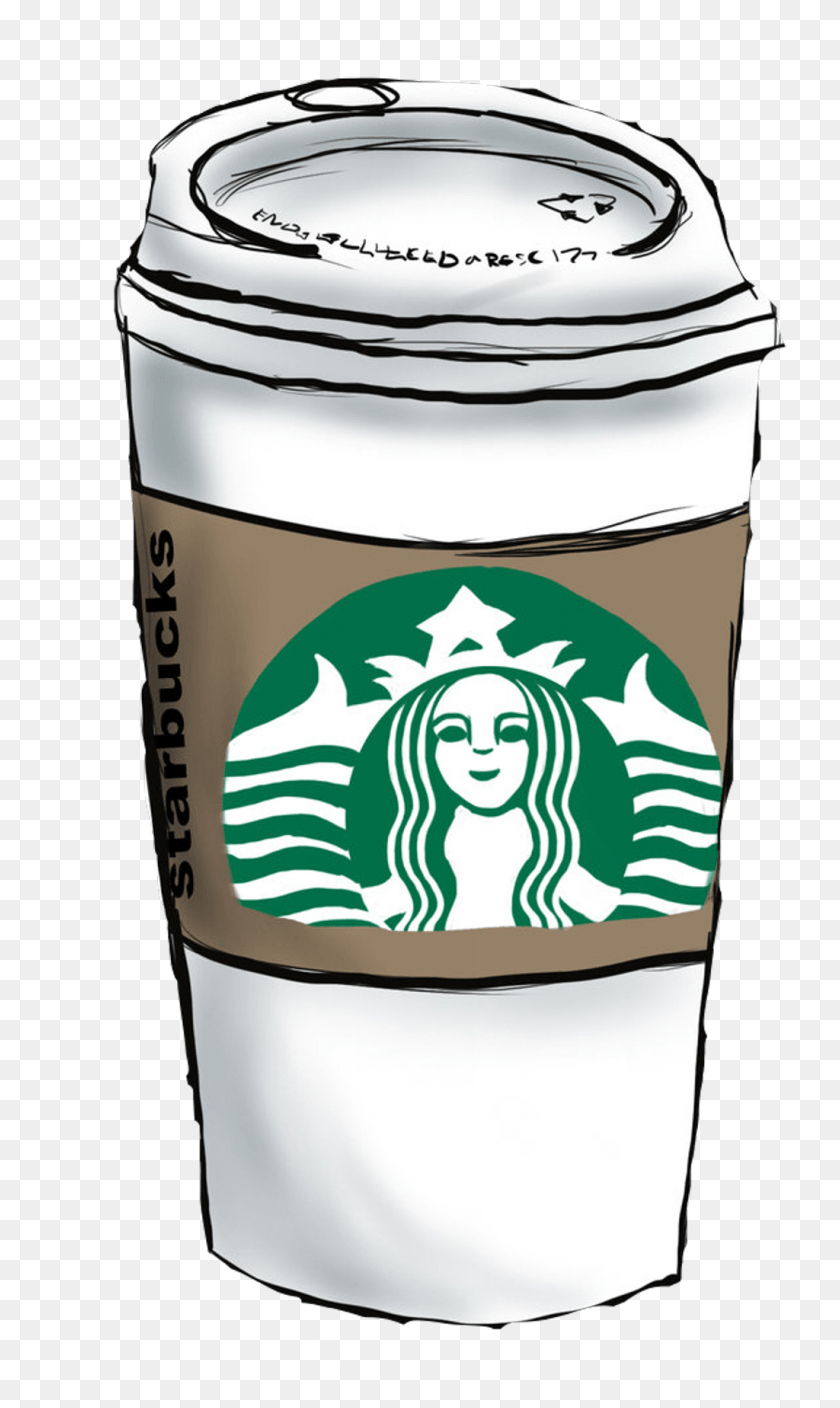 1024x1770 Freetoedot Starbucks Coffee Barista Cup На Вынос Кофе Starbucks Рисование Мультфильма, Шлем, Одежда, Одежда Hd Png Скачать