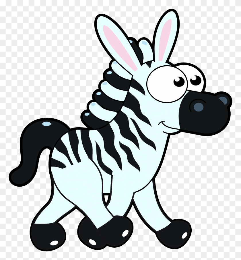 1676x1821 Freeuse Cartoon At Getdrawings Com Free For Personal Two Zebra Cartoon, Mammal, Animal, Wildlife HD PNG Download