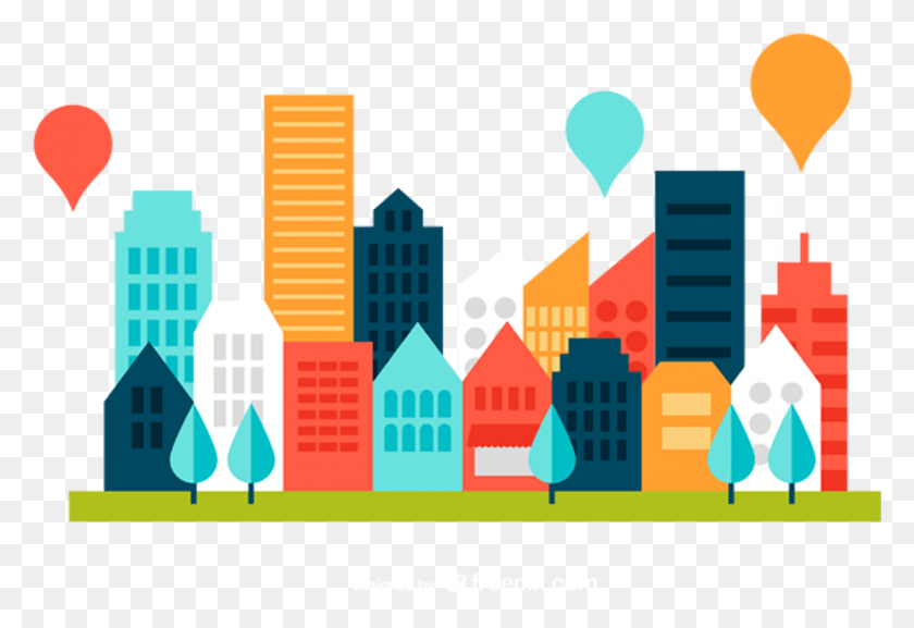1198x795 Freeuse Cityscape Clip Art Color Flat, Graphics, Urban HD PNG Download