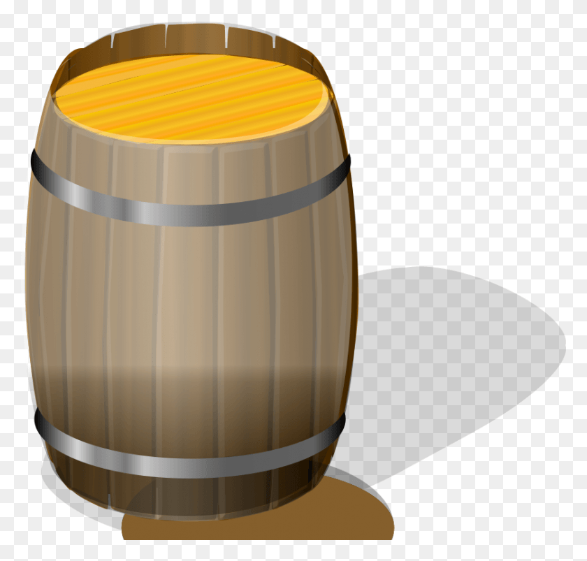839x800 Freeuse Library Barrel Clipart Rain Barrel Clip Art, Keg, Lamp HD PNG Download