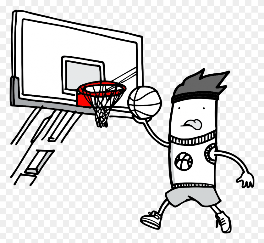 1104x1009 Freeuse Library Basketball Hoop Black And White Streetball, Hoop, Team Sport, Sport HD PNG Download