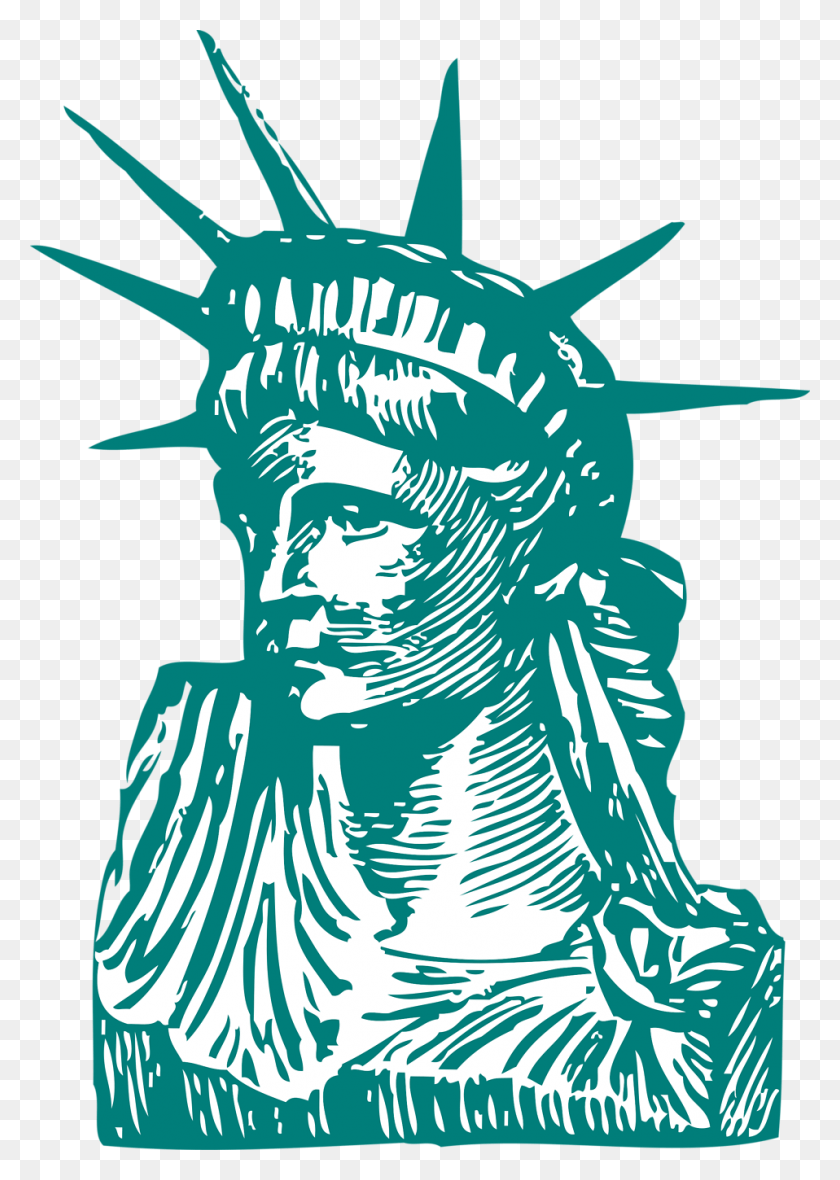 958x1376 Freeuse Library Free Stock Photo Illustration The Statue Of Liberty Illustration, Person, Human HD PNG Download