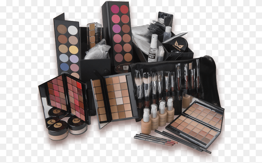 601x522 Freeuse Library Makeup Artist Kit Building Mac Makeup, Cosmetics, Lipstick, Paint Container, Palette PNG