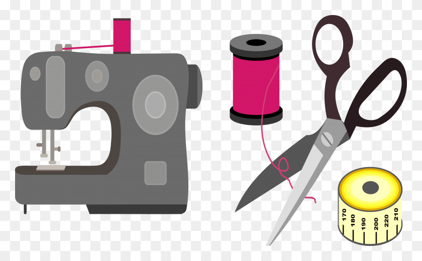 5217x3078 Freeuse Library Needle Machine Notions Machines And Sewing Vector Free, Weapon, Weaponry, Blade HD PNG Download