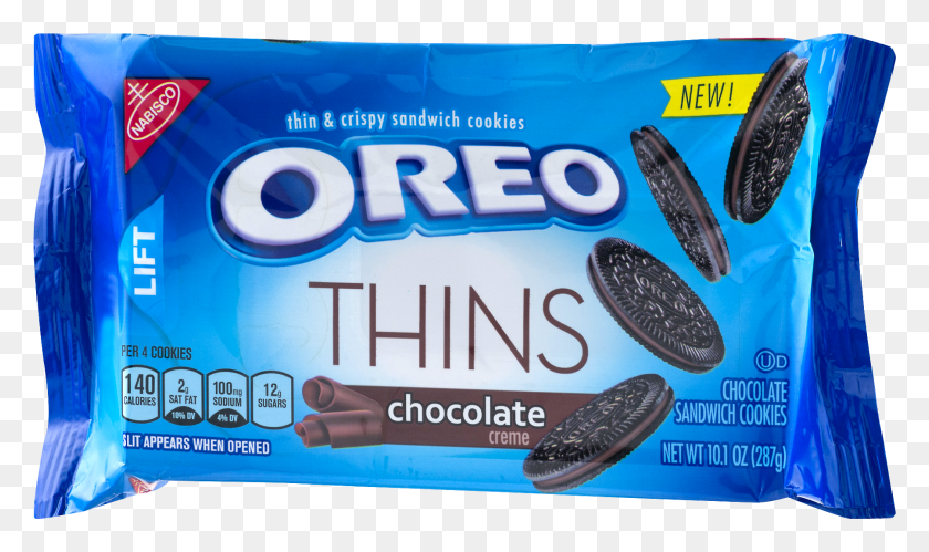 1801x1015 Freeuse Nabisco Chocolate Creme Sandwich Thin Oreos, Coin, Money, Text HD PNG Download