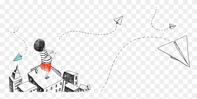 3281x1536 Freeuse Paper Child Childlike Airplane Drawing, Outdoors, Nature, Person Descargar Hd Png