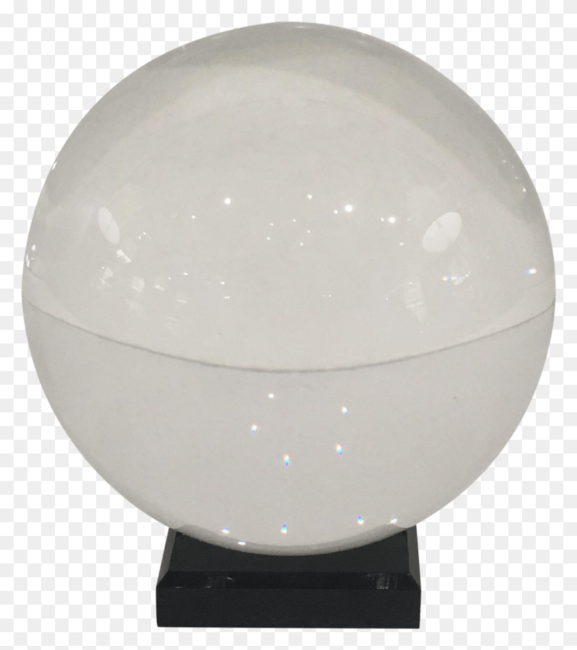 1327x1509 Freeuse Stock Crystal On Black Stand Chairish Sphere, Освещение, Светильник, Лампа Png Скачать
