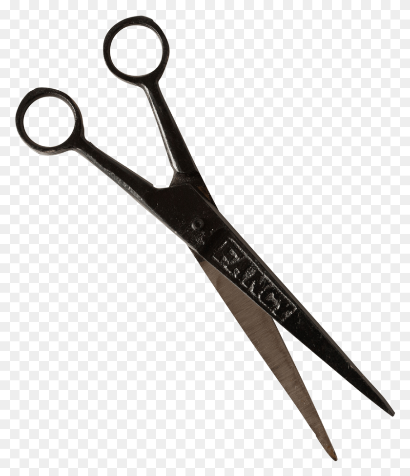 860x1010 Freeuse Stock Scissor Black Uscha Marking Tools, Scissors, Blade, Weapon HD PNG Download