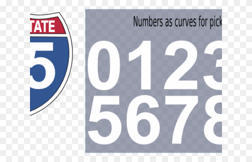 640x480 Freeway Clipart Interstate Sign, Number, Symbol, Text HD PNG Download