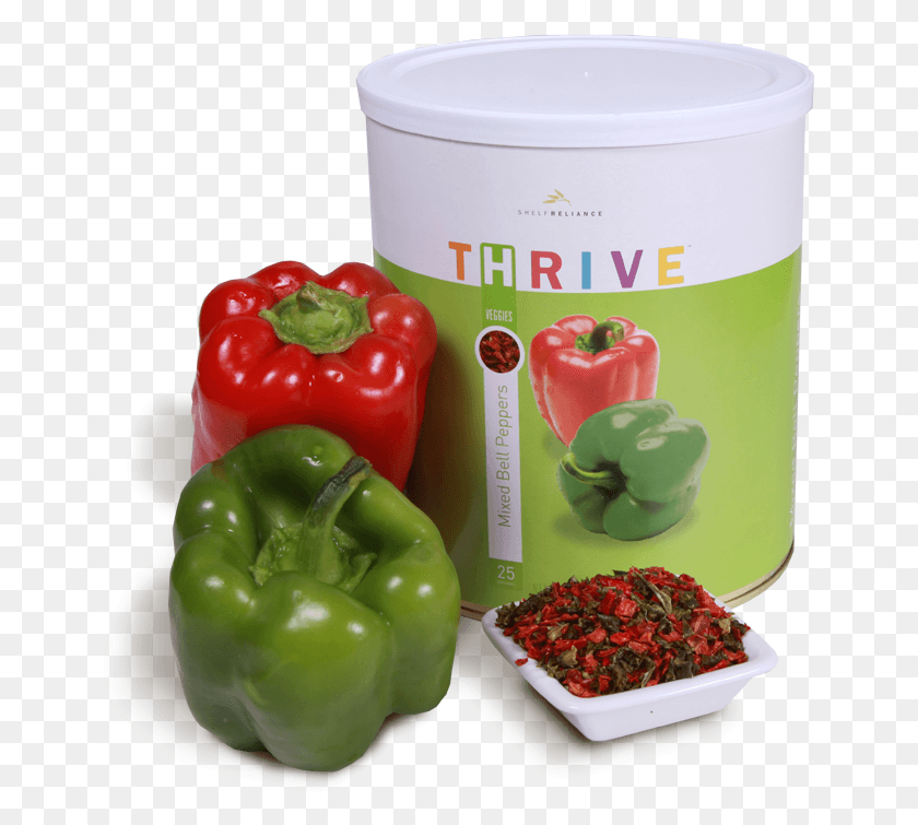 652x695 Freeze Dried Red Amp Green Bell Peppers Also Sold Separately Green Bell Pepper, Plant, Vegetable, Food HD PNG Download