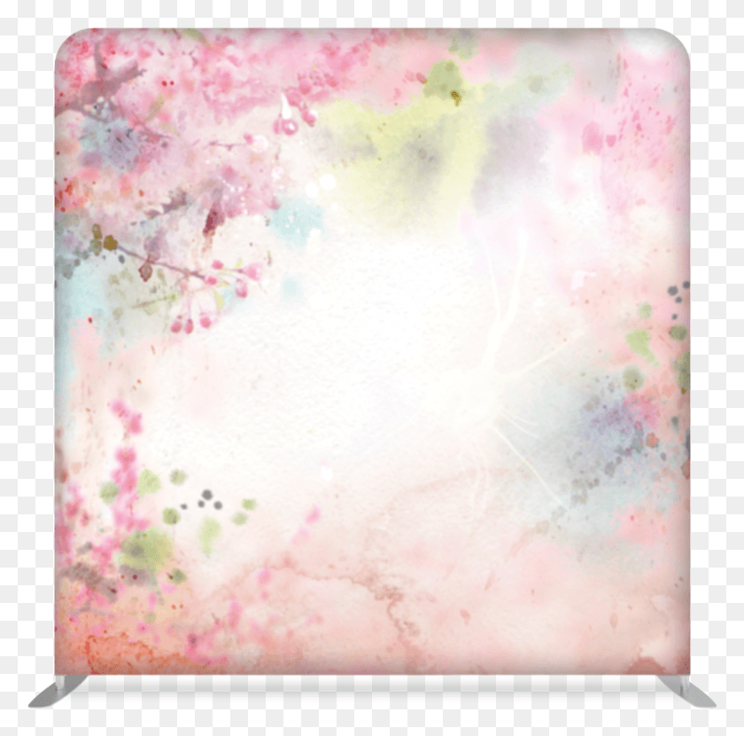 831x821 Freezeframez Backdrop Summer Watercolor Pastel Flower Background, Mousepad, Mat, Petal HD PNG Download